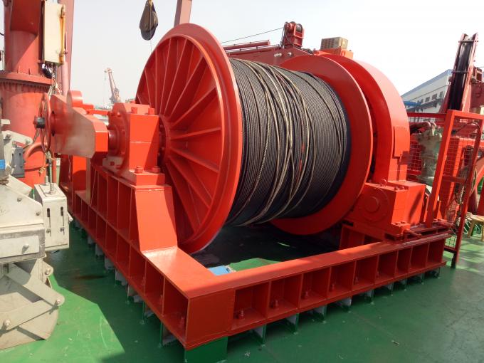 Heavy Duty Steel 30 Ton Hydraulic Winch With Automatic Spooling Device