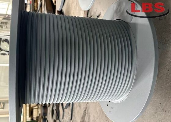 Q355B Alloy Steel Lebus Grooved Winch Drum Outer Diameter 280mm for Marine Hoist & Shipboard Cranes