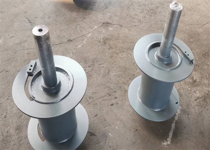 Q355b Material Wire Rope Cable Winch Drum For Hoist Crane With Shaft