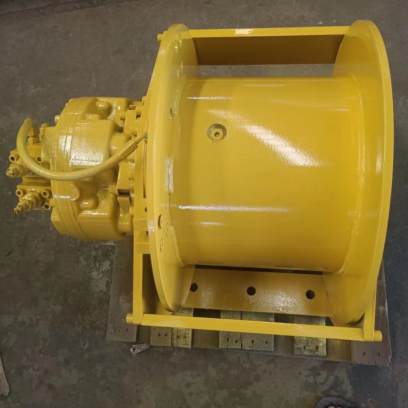 High Speed 8.5 Ton Hydraulic Hoist And Winch Grooved Drum For Crane