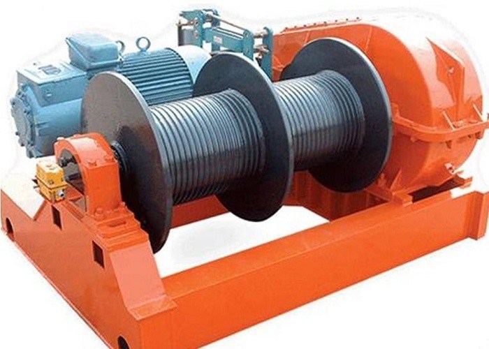 50 Ton Double Grooved Drums Electric Marine Winch Stainless Steel