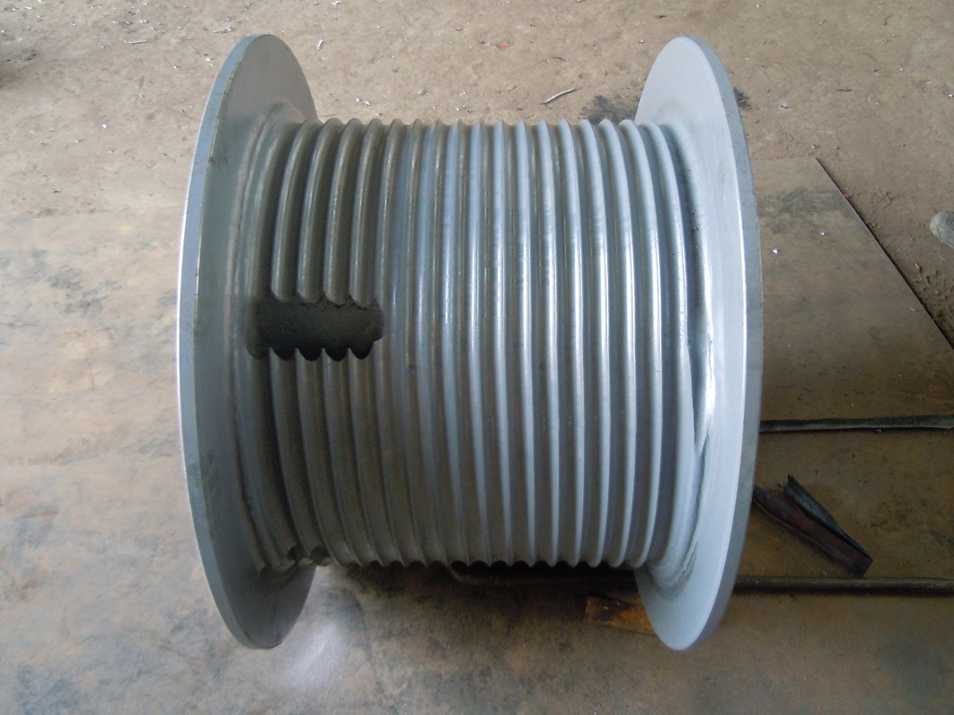 LBS 8mm Wire Grooved Winch Drum , Wire Rope Hoist Drum For Mining Equipment