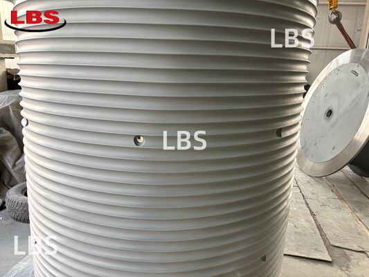 Right-Handed 50° Q355B Steel LBS Grooved Drum Sleeve RopeSpooling for Mining & Logging Operations