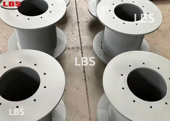 Q355B Alloy Steel Lebus Grooved Winch Drum Outer Diameter 280mm for Marine Hoist & Shipboard Cranes