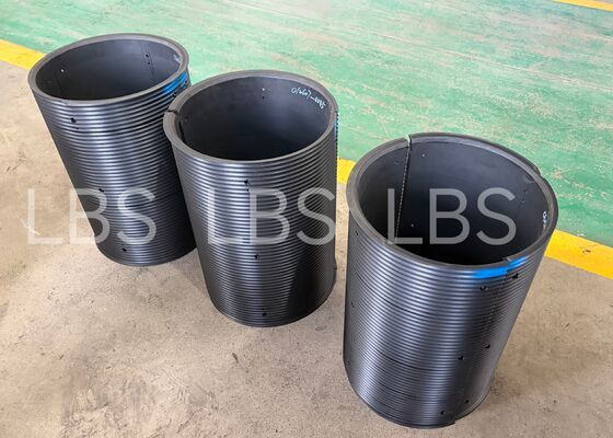 MC Nylon LBS drum sleeve bolt-on connection right-hand 60°