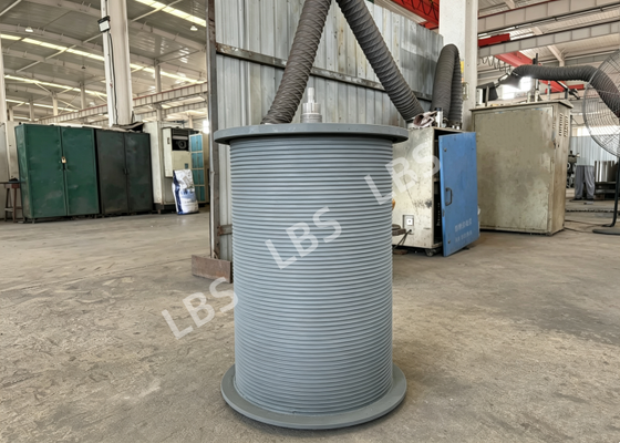 Three-layer Wound Right-hand Spiral Groove Cable Drum