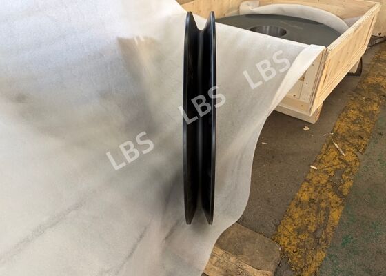 Precision Machined Wire Rope Sheave Anti-wear For Steel Cable Ø500 Groove Ø19