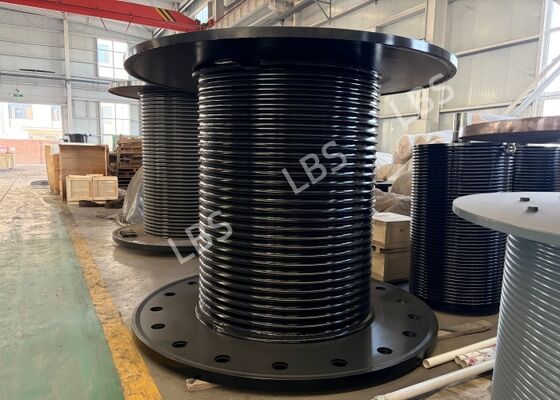Q355C Luffing Lebus Drum, Left-hand Double Helix Groove Winch Drum