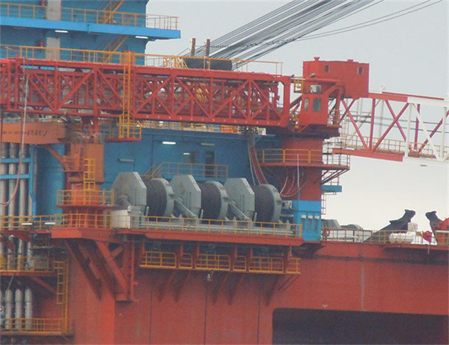 Offshore Platform Large Diameter Marine Winch Drum With Lebus Groove